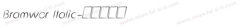 Bramwor ltalic字体转换